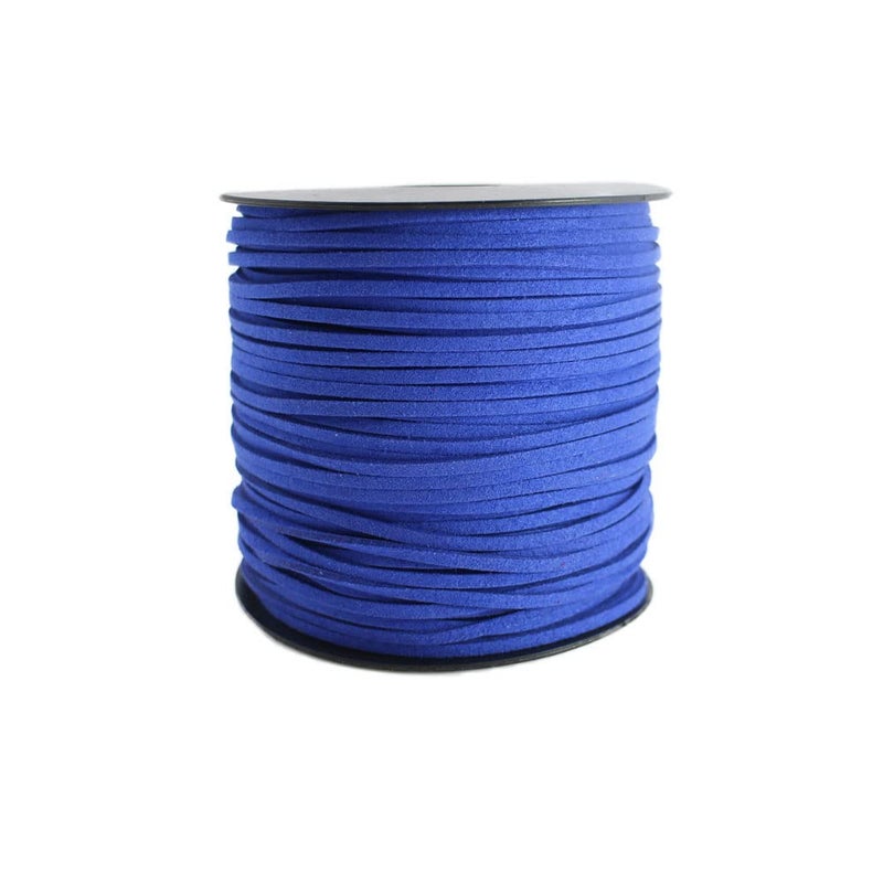 Pamir Tong Faux Suede Cord for Jewelry Making 100 Yards 2.6mm Thin Leather String Rope Royal Blue Bracelet Cords DIY Crafts String for Necklace-Dream Catcher Supplies-Hat- Walking Stick - Image 4